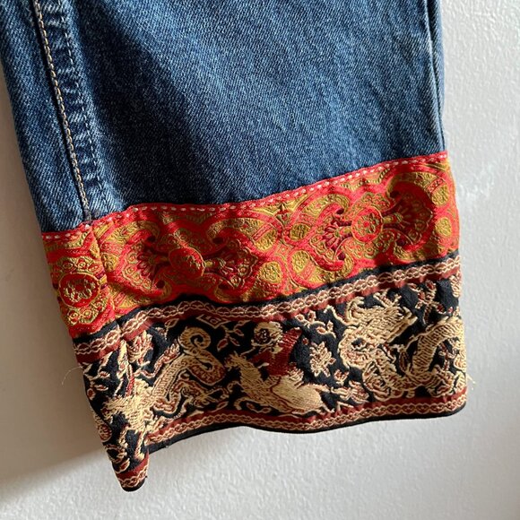 Y2K Vintage Bluenotes Low Rise Patchwork Bottom Denim Size 27W/26L - Picture 4 of 6